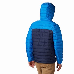 Columbia Powder Lite™ Hooded Insulated Jacka Herr Blå (AYKIH7324)